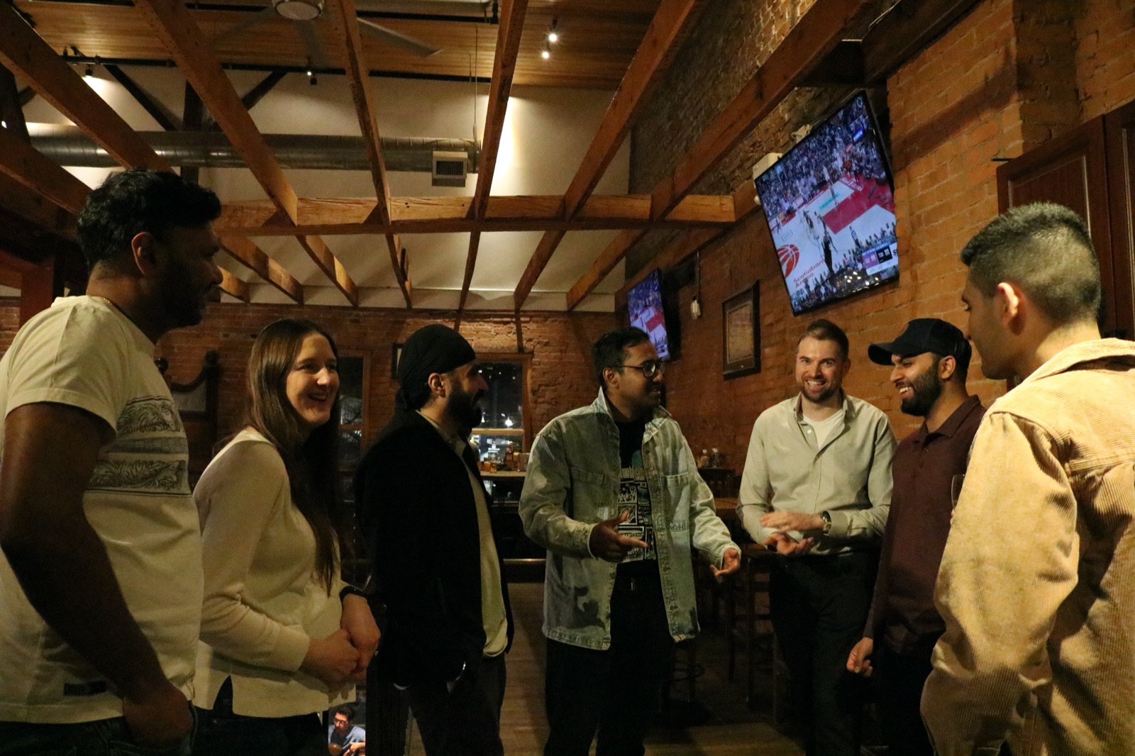 Guests in conversation at the third after-party